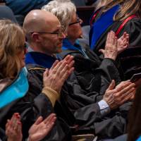 Recipients clapping